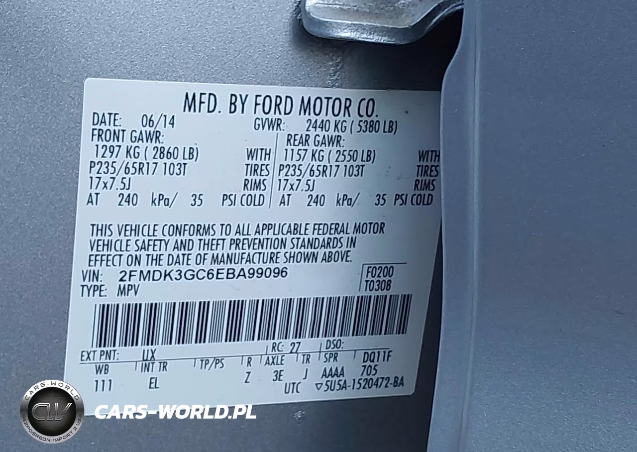 2014 Ford Edge Se VIN:2FMDK3GC6EBA99096 - 9
