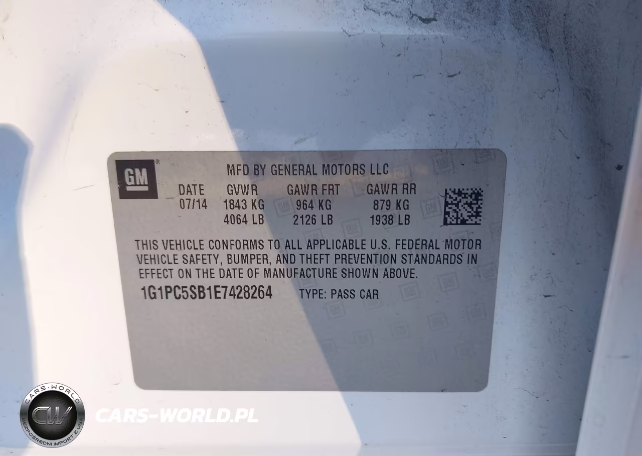2014 Chevrolet Cruze 1Lt Auto VIN:1G1PC5SB1E7428264 - 9