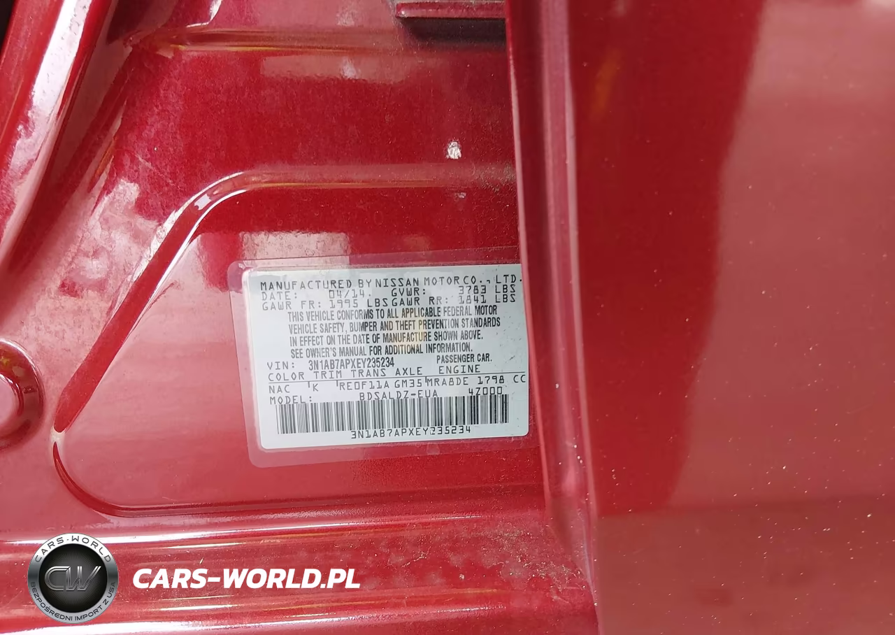 2014 Nissan Sentra Sv VIN:3N1AB7APXEY235234 - 9