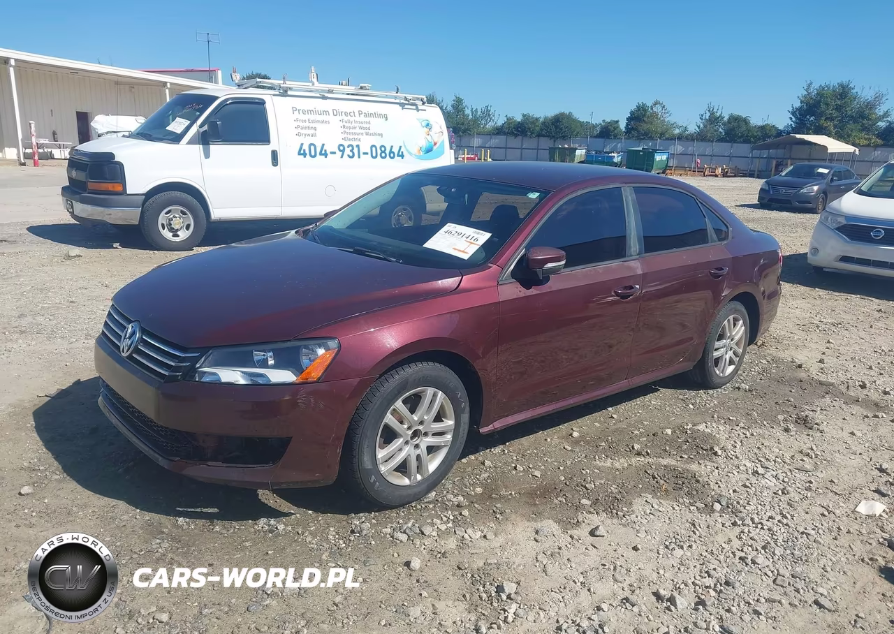 2013 Volkswagen Passat 2.5L S VIN:1VWAP7A36DC052719 - 2