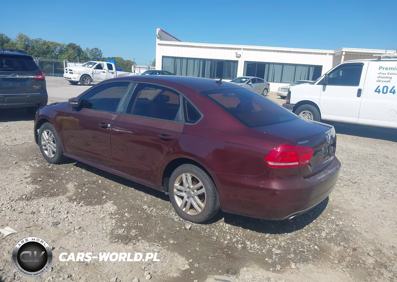 2013 Volkswagen Passat 2.5L S VIN:1VWAP7A36DC052719 - 3