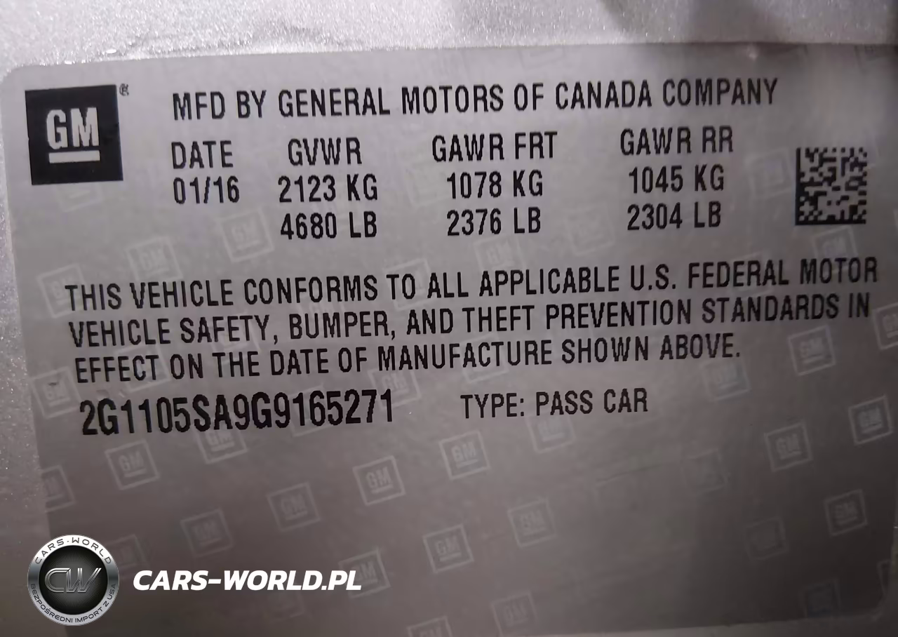 2016 Chevrolet Impala 1Lt VIN:2G1105SA9G9165271 - 9