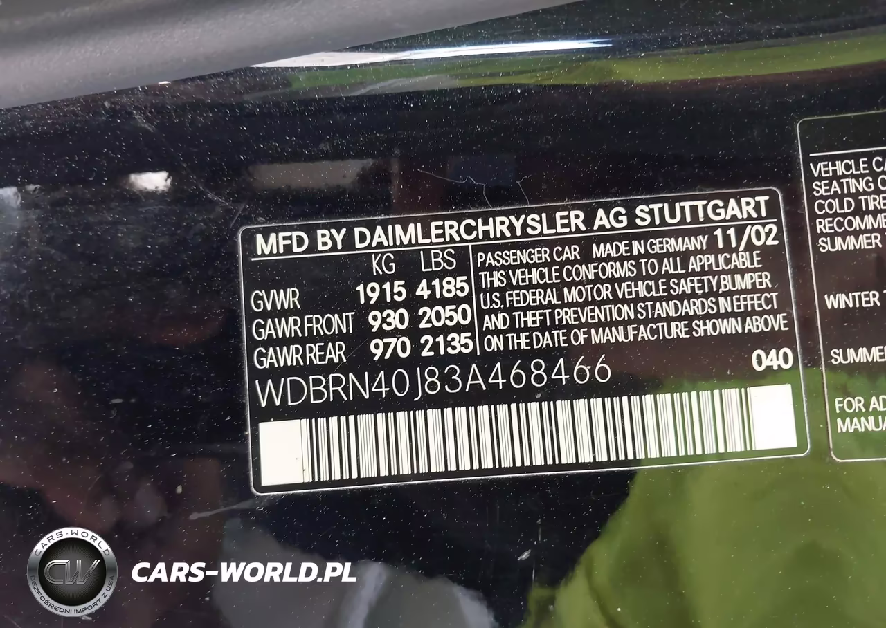 2003 Mercedes-Benz C 230 Kompressor Sport VIN:WDBRN40J83A468466 - 9