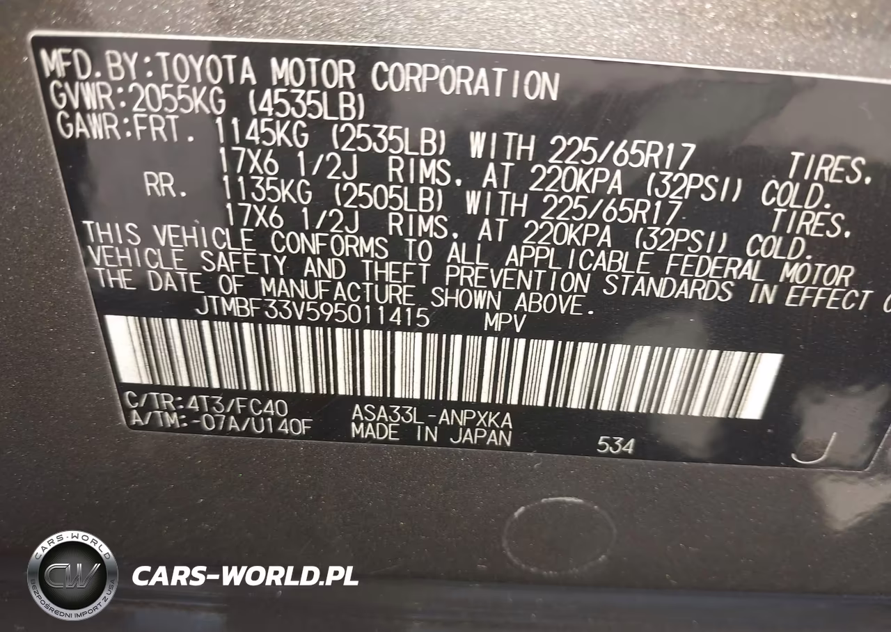 2009 Toyota Rav4 VIN:JTMBF33V595011415 - 9