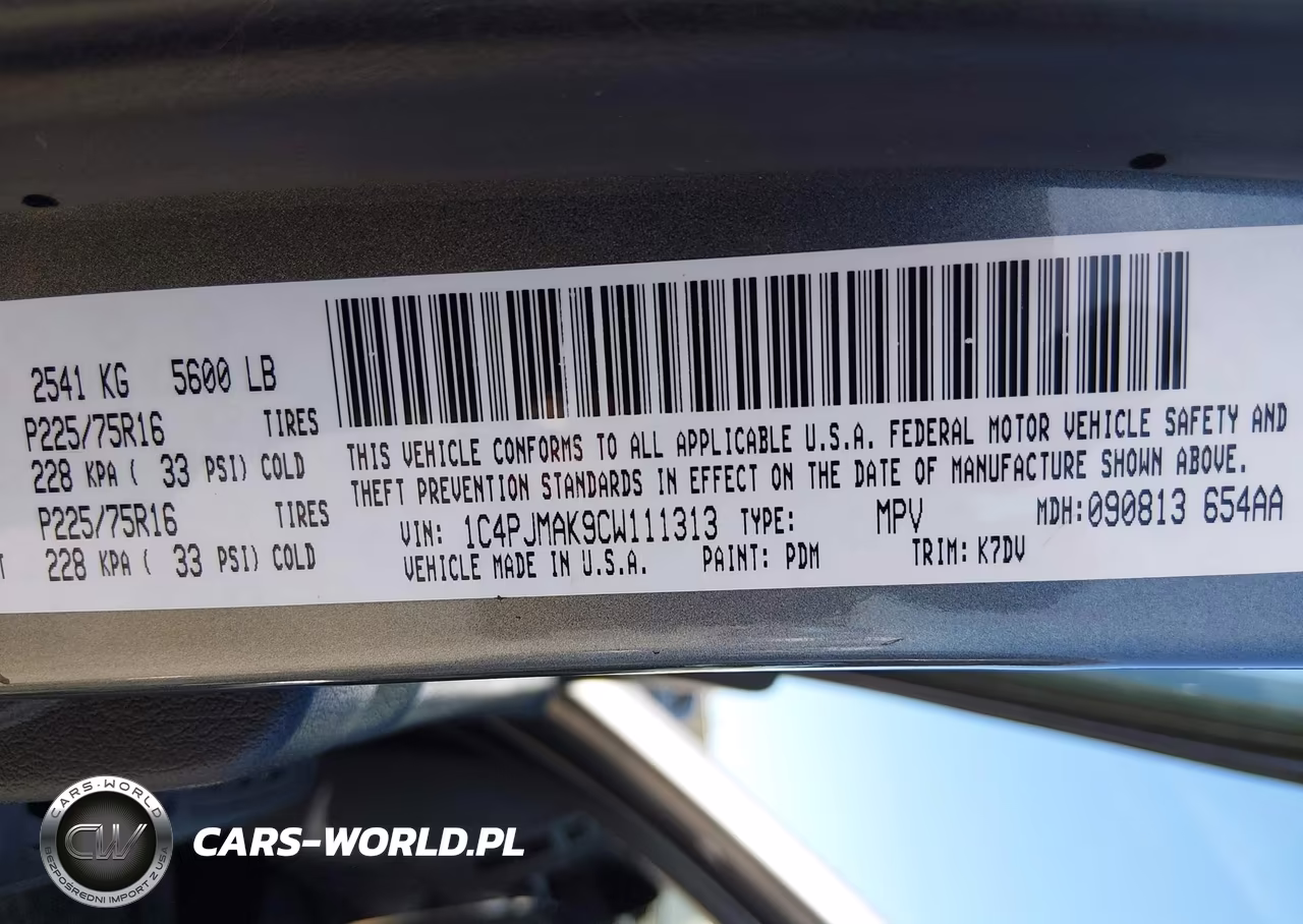 2012 Jeep Liberty Sport VIN:1C4PJMAK9CW111313 - 9