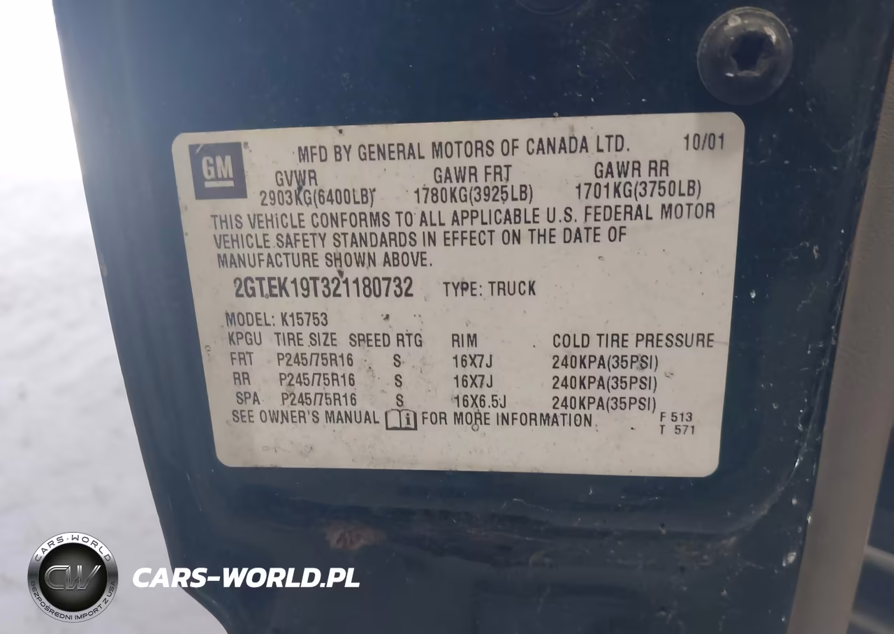 2002 GMC Sierra 1500 Sle VIN:2GTEK19T321180732 - 9