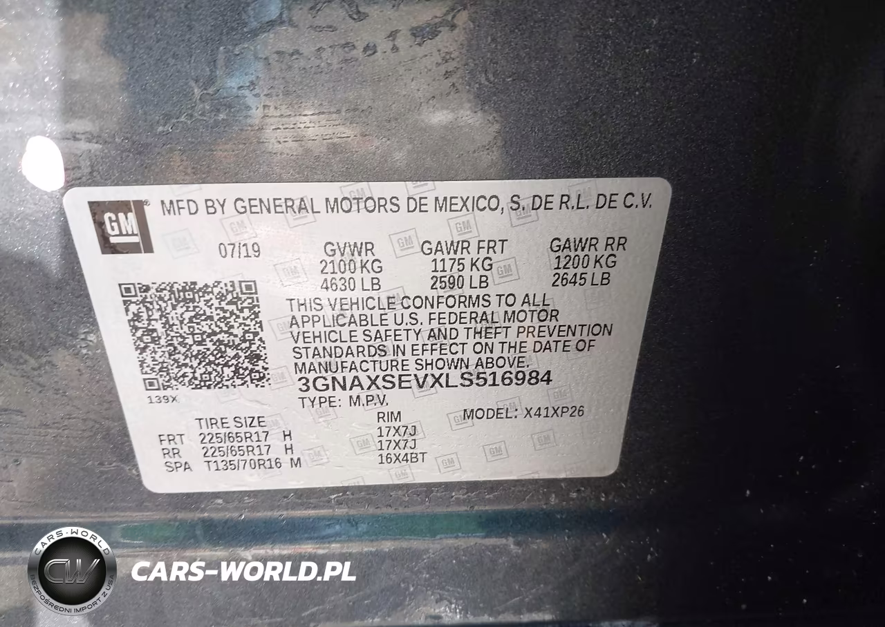 2020 Chevrolet Equinox Awd Ls VIN:3GNAXSEVXLS516984 - 9