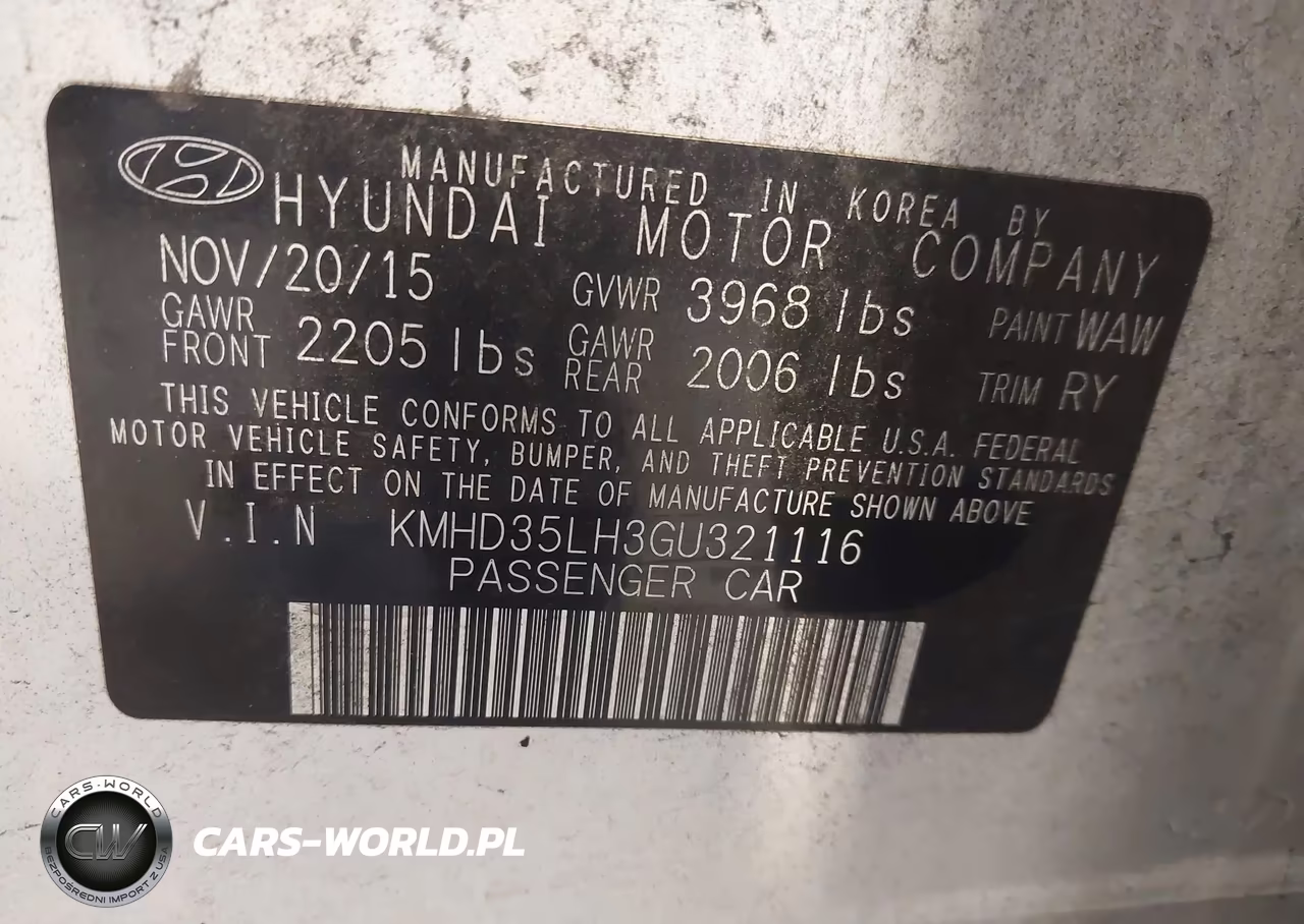 2016 Hyundai Elantra Gt VIN:KMHD35LH3GU321116 - 9