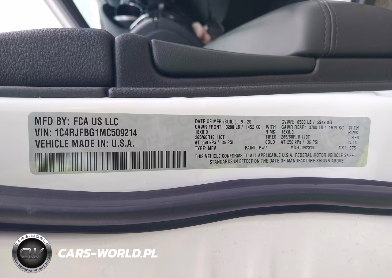 2021 Jeep Grand Cherokee Limited 4X4 VIN:1C4RJFBG1MC509214 - 9