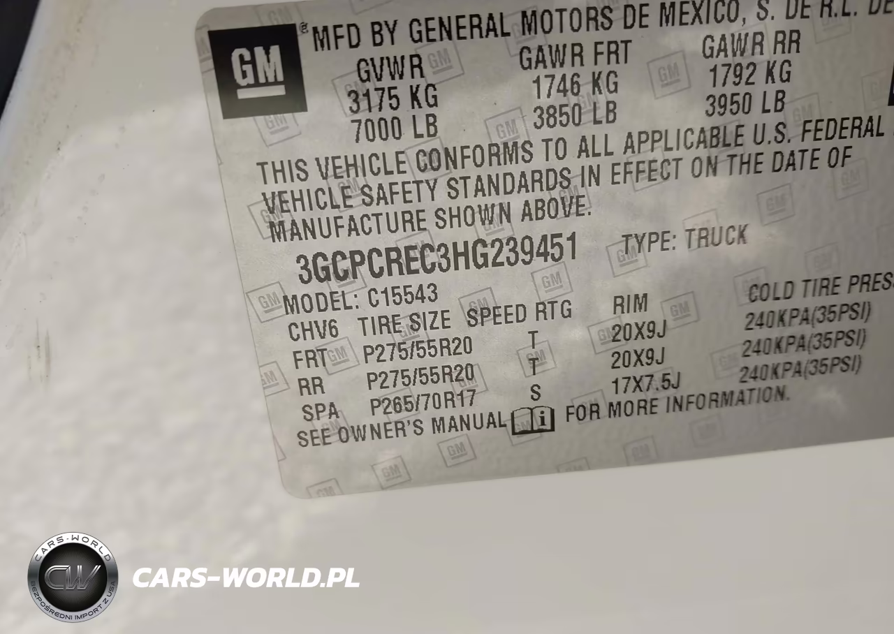 2017 Chevrolet Silverado 1500 1Lt VIN:3GCPCREC3HG239451 - 9
