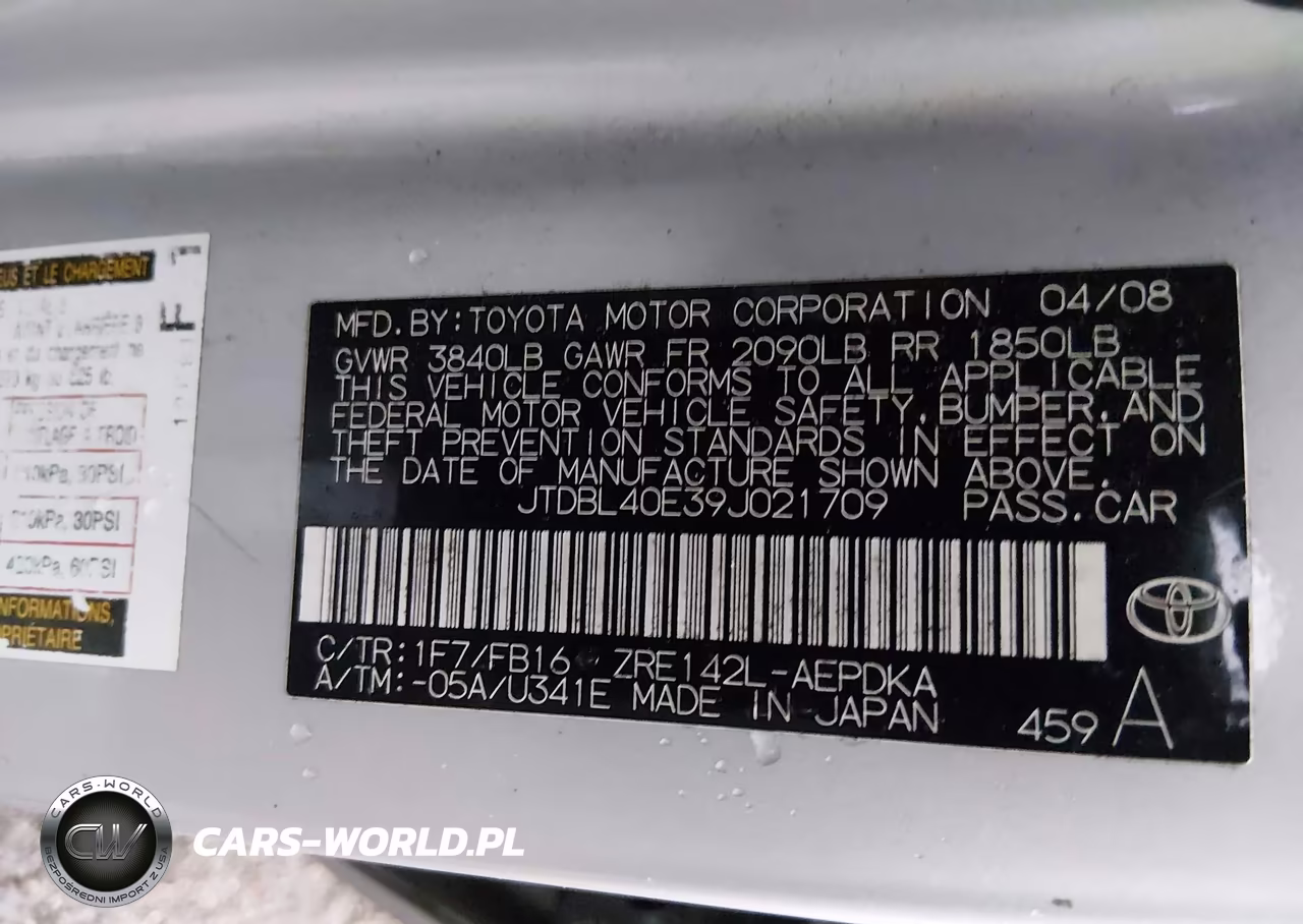 2009 Toyota Corolla Le VIN:JTDBL40E39J021709 - 9