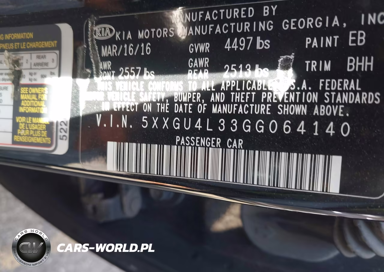 2016 Kia Optima Ex VIN:5XXGU4L33GG064140 - 9