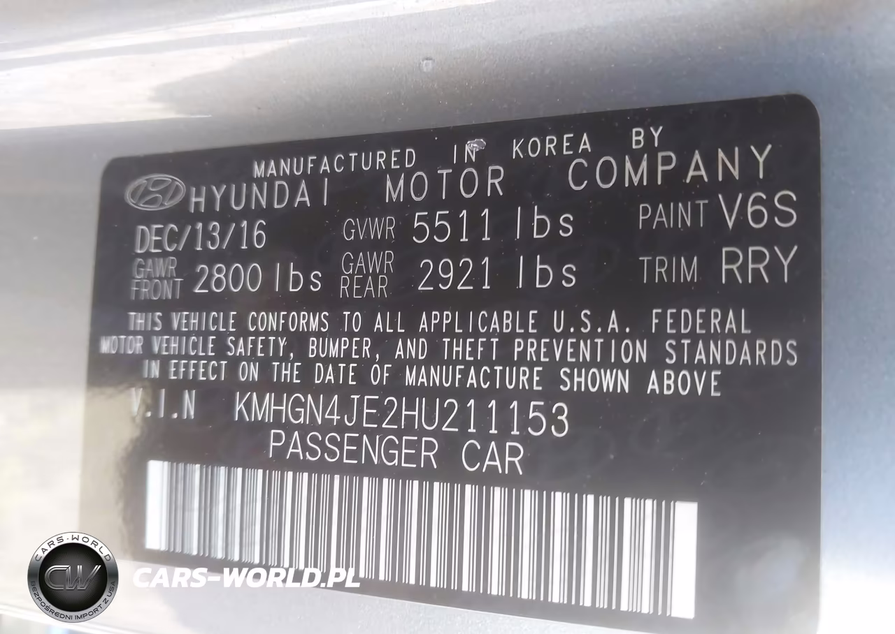 2017 Genesis G80 3.8 VIN:KMHGN4JE2HU211153 - 9