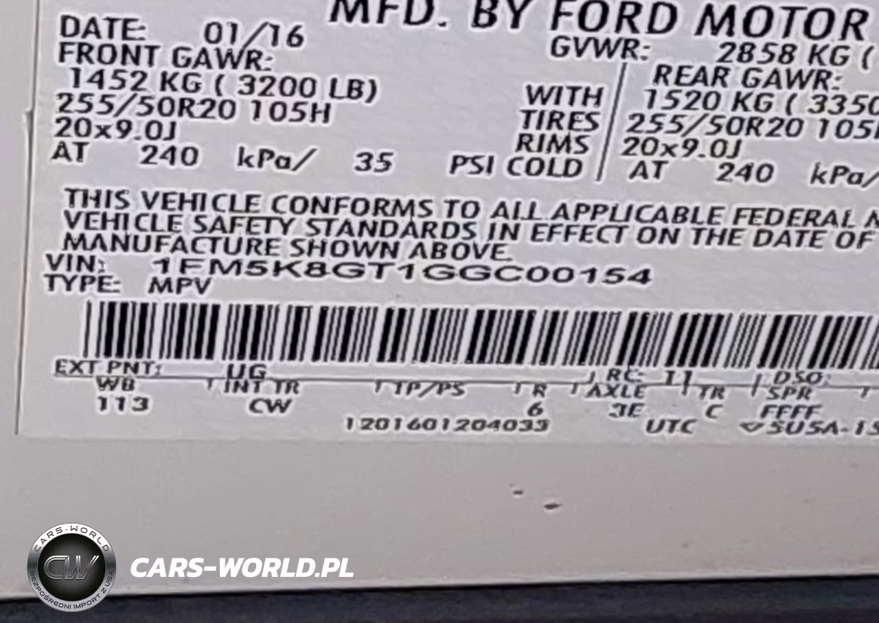 2016 Ford Explorer Sport VIN:1FM5K8GT1GGC00154 - 9