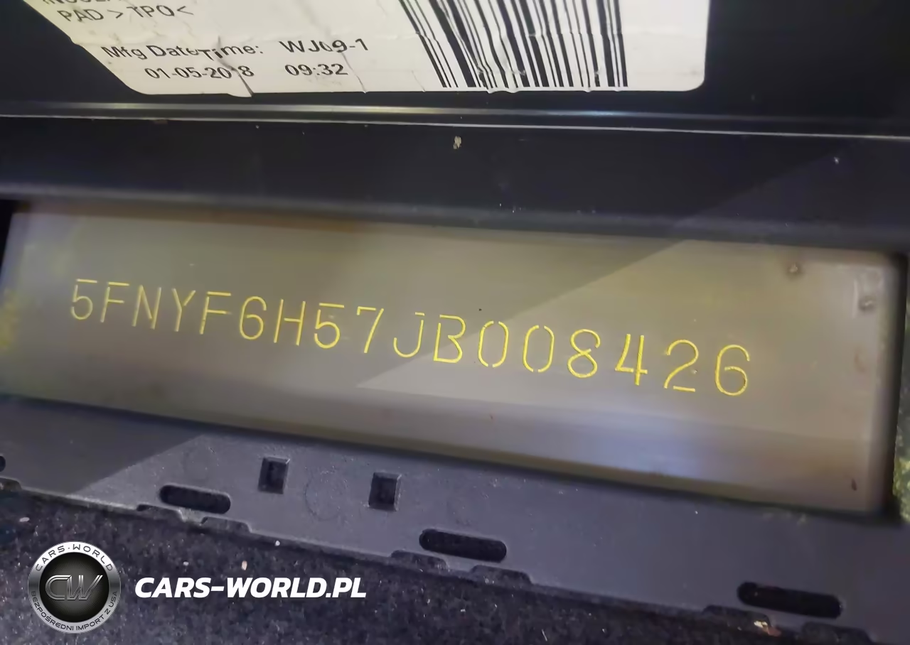 2018 Honda Pilot Ex-L VIN:5FNYF6H57JB008426 - 9