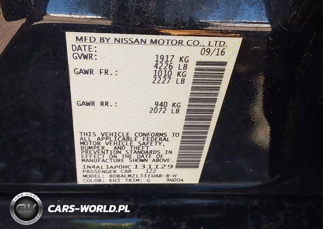 2017 Nissan Altima 2.5 Sv VIN:1N4AL3AP0HC131129 - 9
