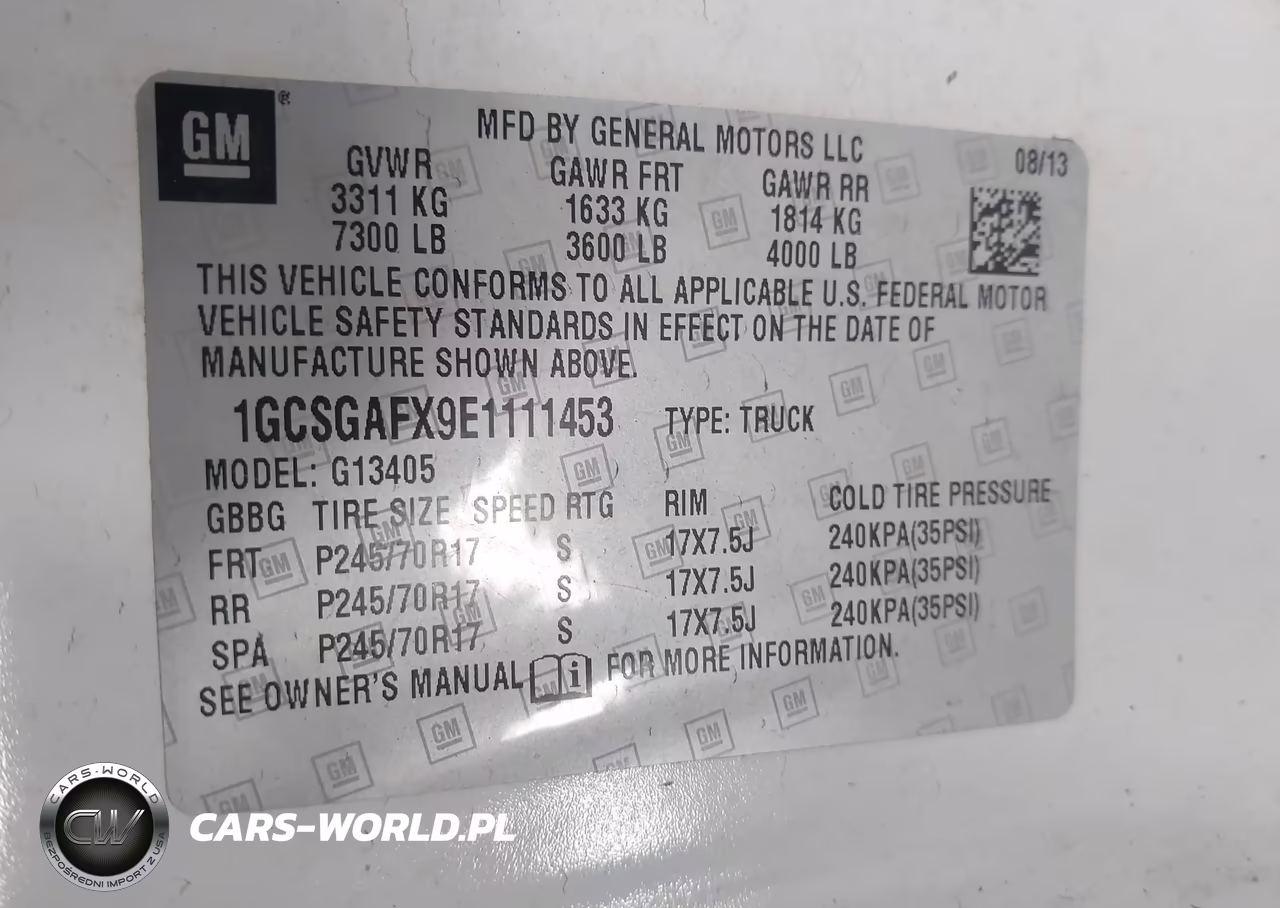 2014 Chevrolet Express 1500 Work Van VIN:1GCSGAFX9E1111453 - 9