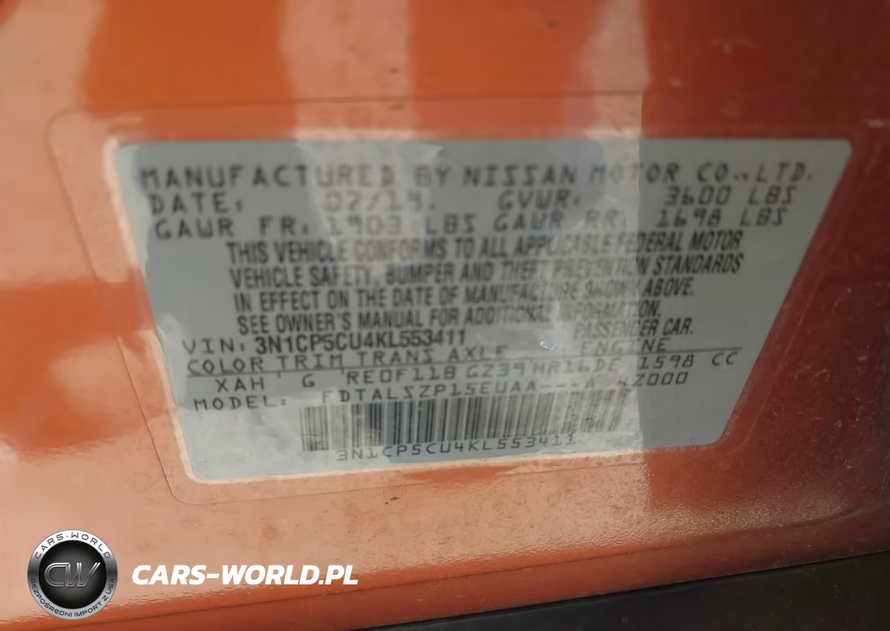 2019 Nissan Kicks Sv VIN:3N1CP5CU4KL553411 - 9
