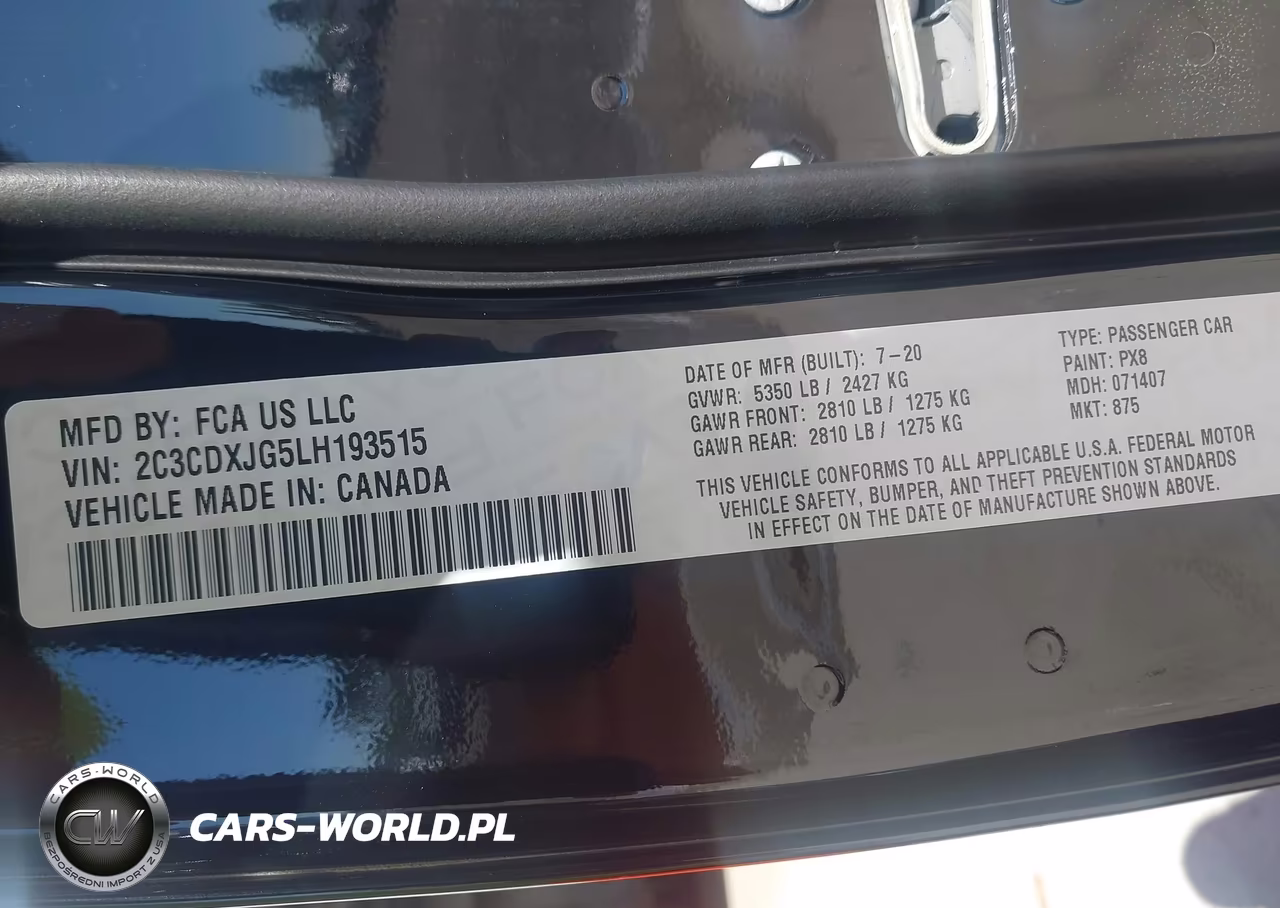 2020 Dodge Charger Sxt Awd VIN:2C3CDXJG5LH193515 - 9