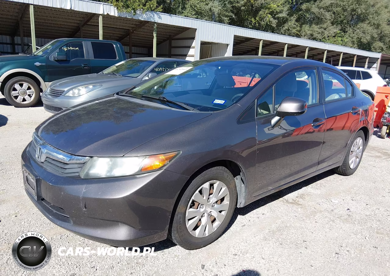 2012 Honda Civic Lx VIN:19XFB2F55CE021179 - 2