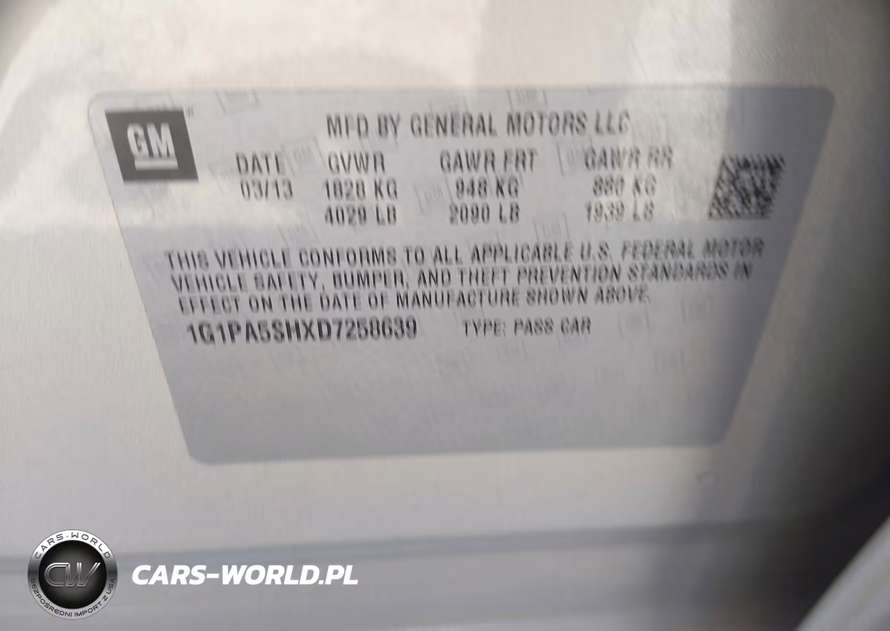 2013 Chevrolet Cruze Ls Auto VIN:1G1PA5SHXD7258639 - 9