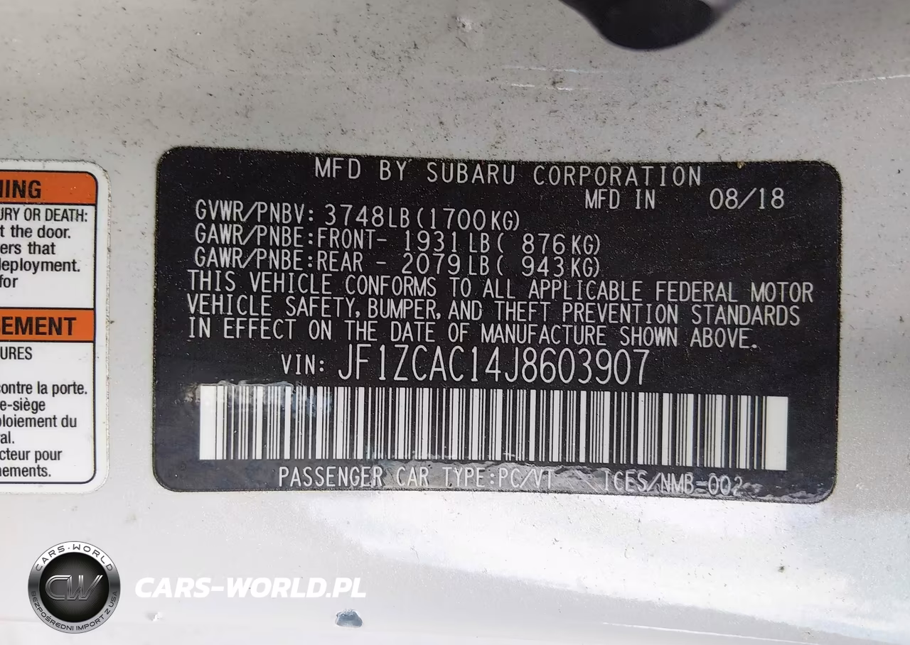 2018 Subaru Brz Limited VIN:JF1ZCAC14J8603907 - 9