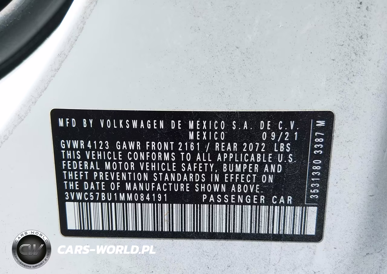 2021 Volkswagen Jetta 1.4T R-Line-1.4T S-1.4T Se VIN:3VWC57BU1MM084191 - 9