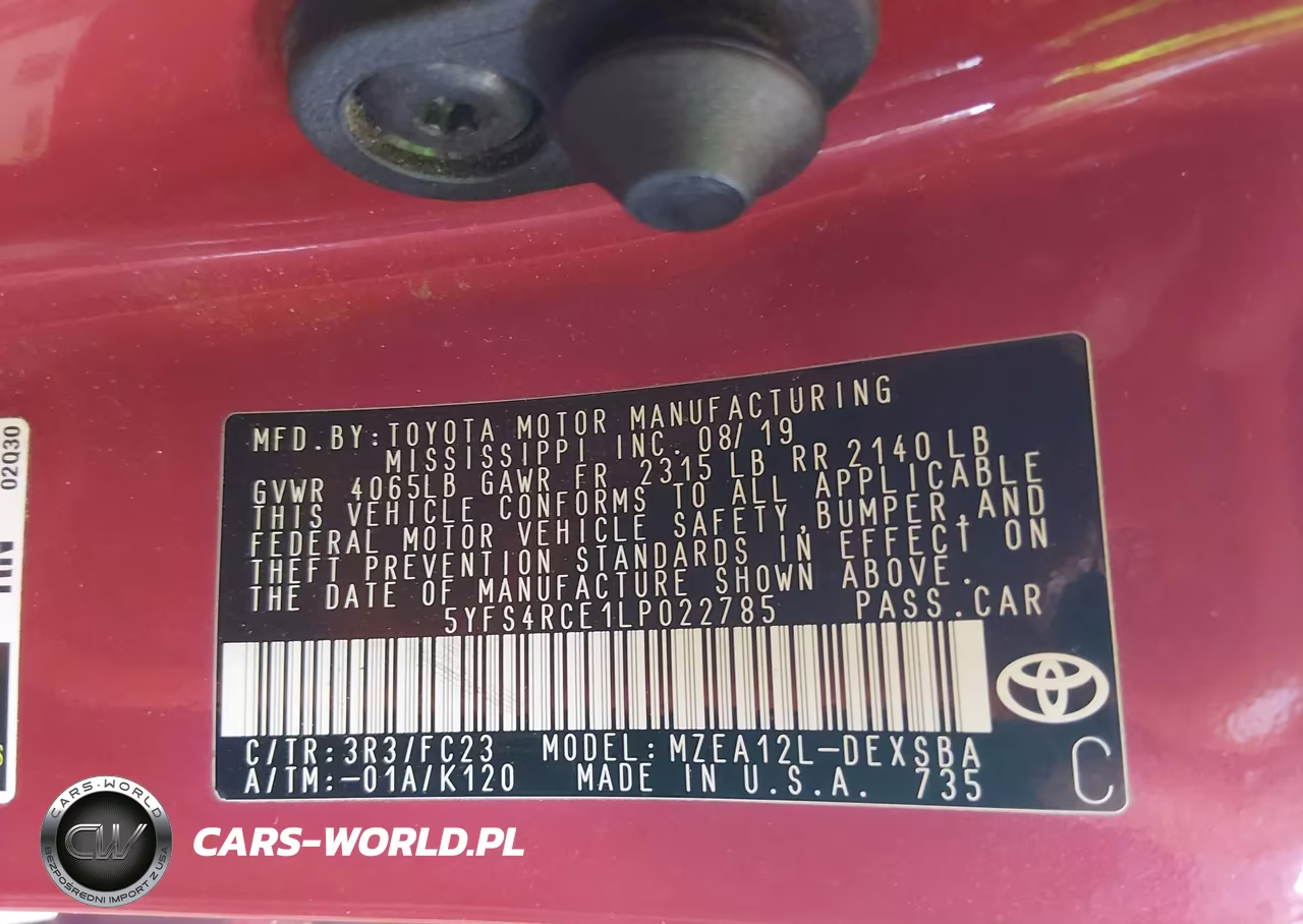 2020 Toyota Corolla Se VIN:5YFS4RCE1LP022785 - 9