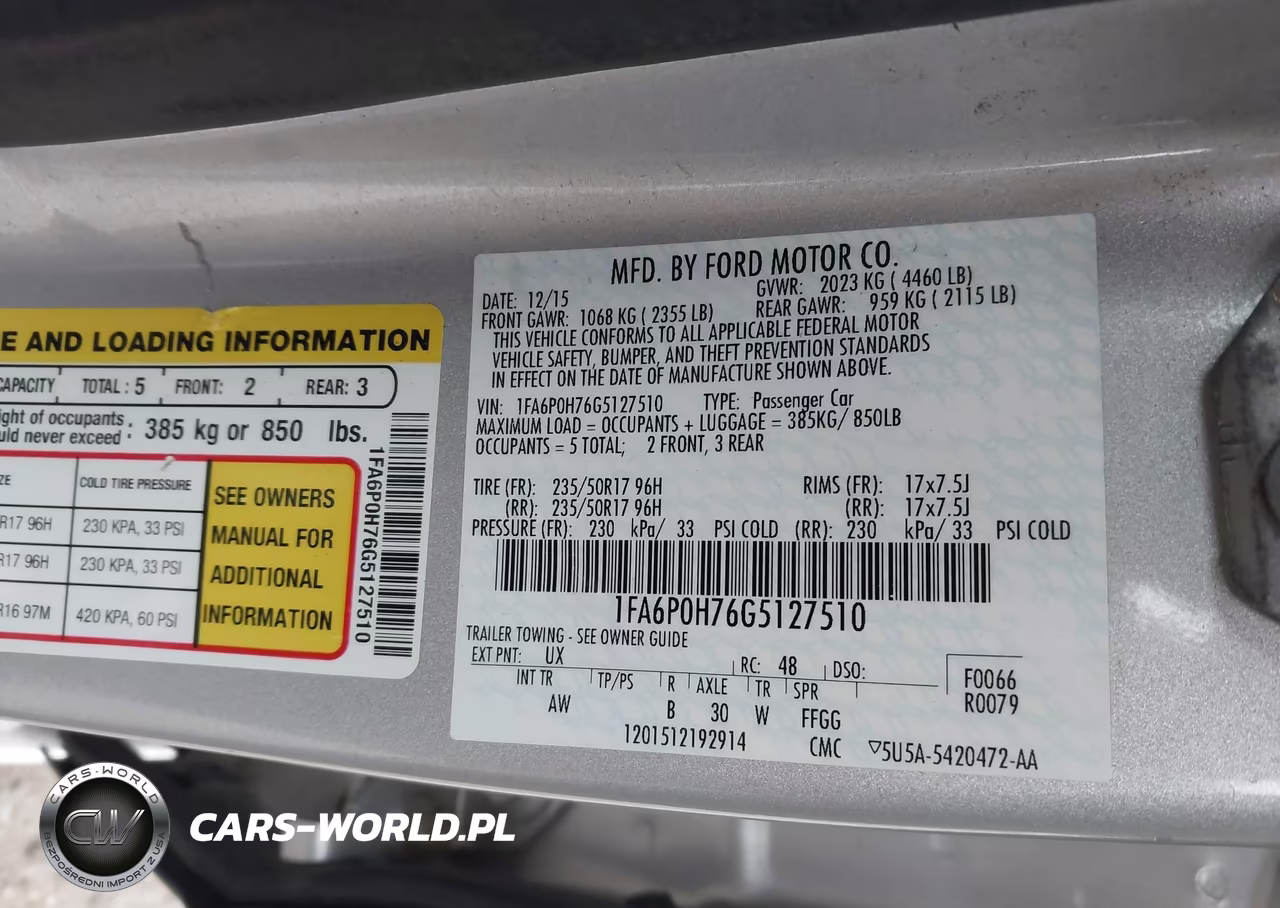 2016 Ford Fusion Se VIN:1FA6P0H76G5127510 - 9