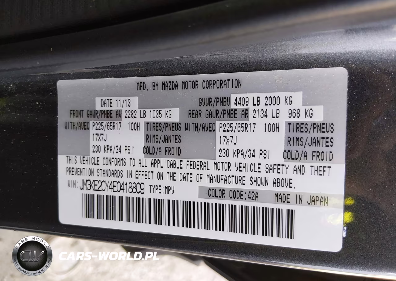 2014 Mazda Cx-5 Touring VIN:JM3KE2CY4E0418809 - 9