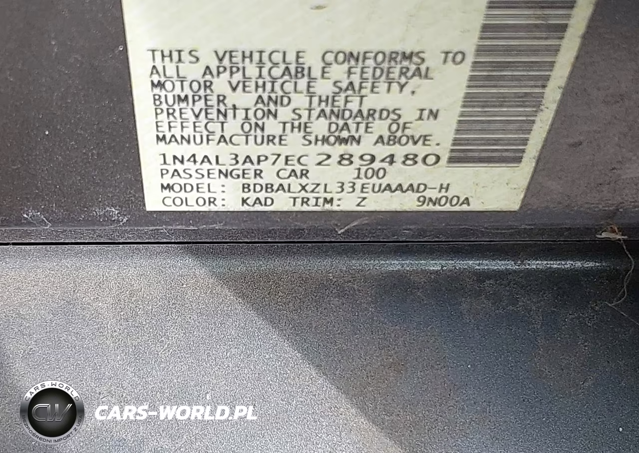 2014 Nissan Altima 2.5 Sl VIN:1N4AL3AP7EC289480 - 9