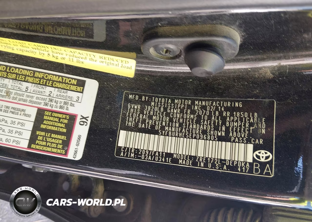 2014 Toyota Corolla L VIN:5YFBURHE5EP096805 - 9
