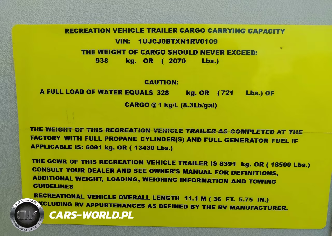 2022 Jayco Other VIN:1UJCJ0BTXN1RV0109 - 9