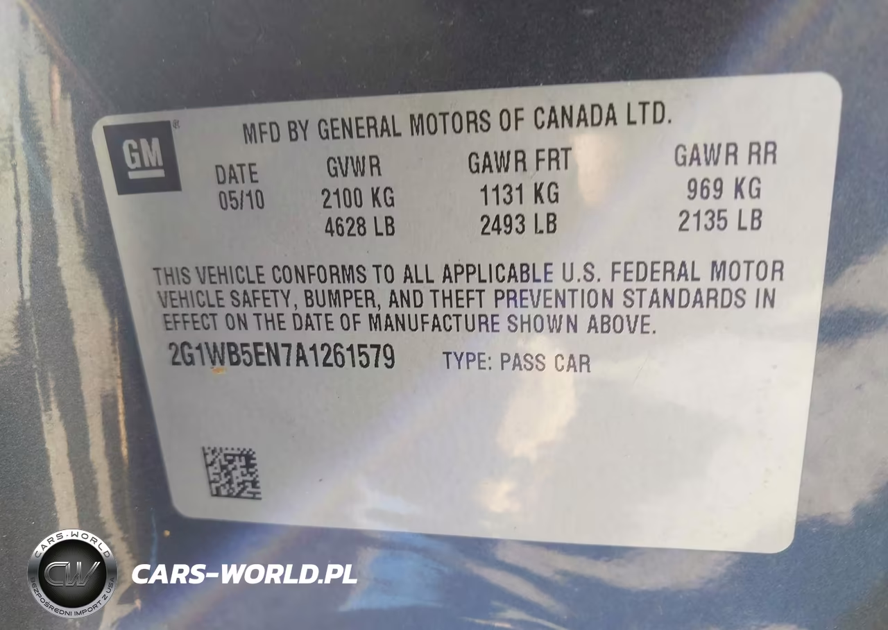 2010 Chevrolet Impala Lt VIN:2G1WB5EN7A1261579 - 9