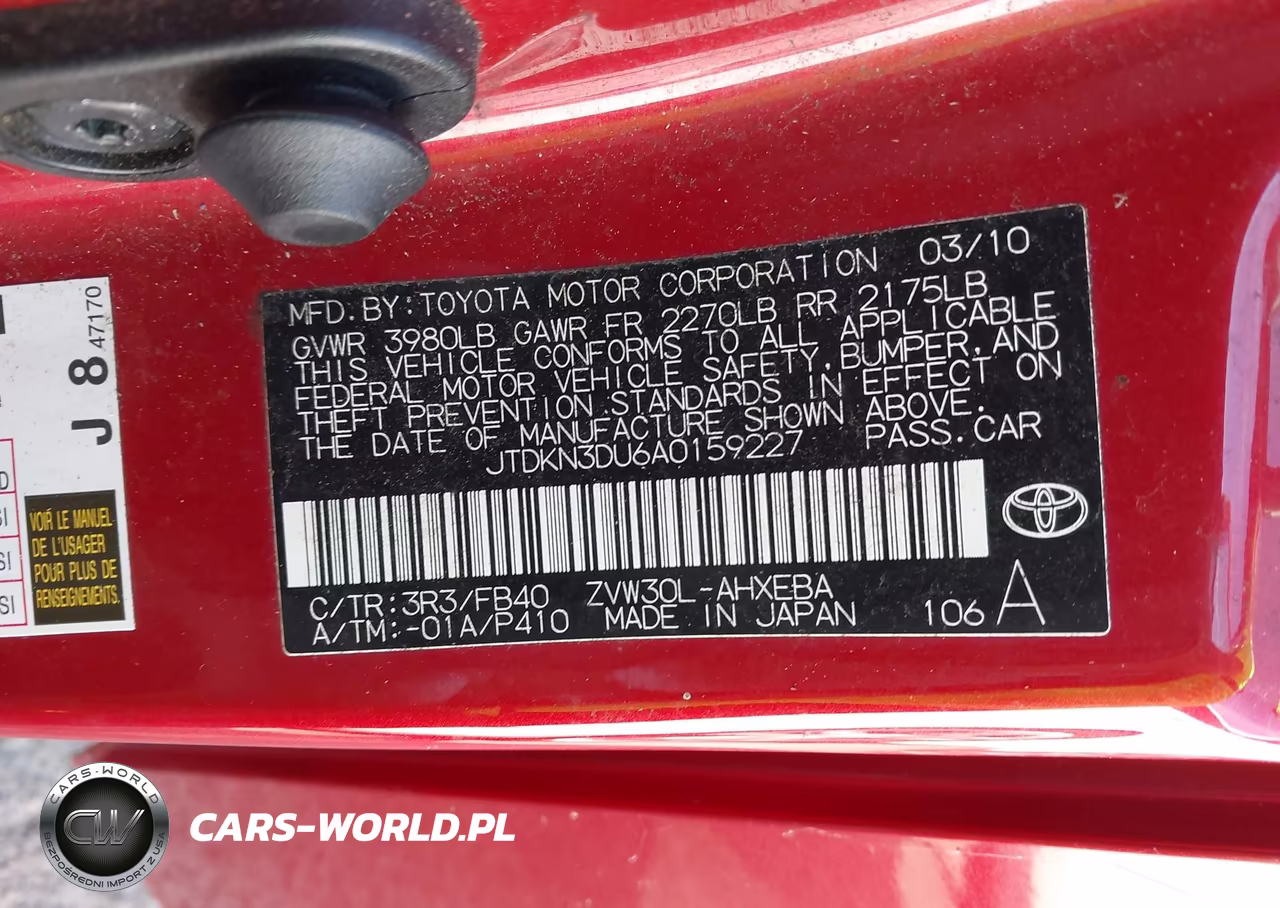 2010 Toyota Prius Ii VIN:JTDKN3DU6A0159227 - 9