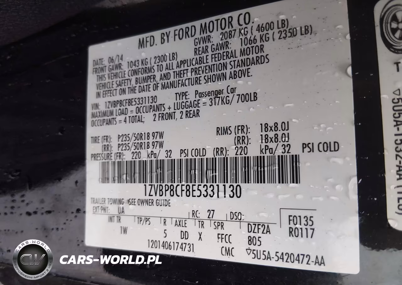 2014 Ford Mustang Gt VIN:1ZVBP8CF8E5331130 - 9