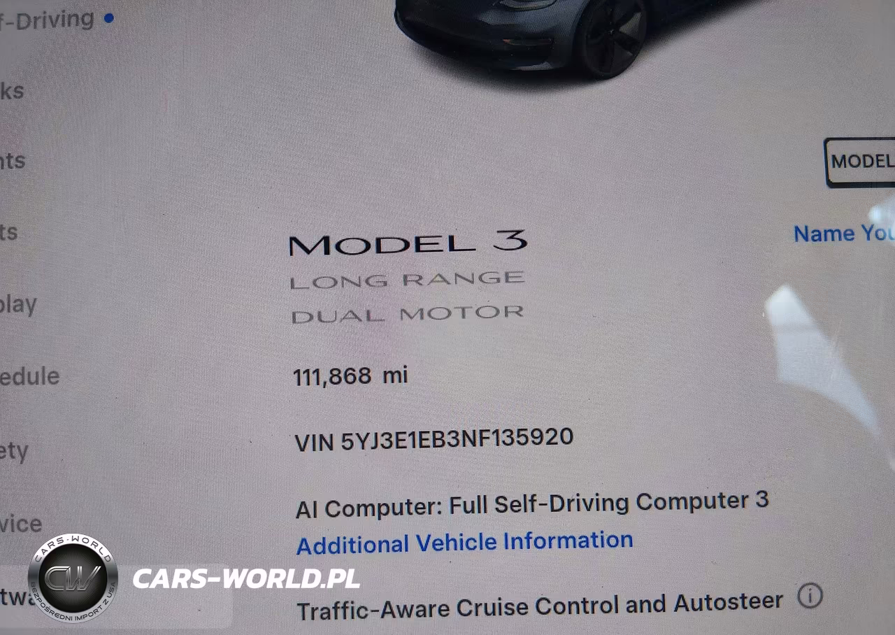 2022 Tesla Model 3 Long Range Dual Motor All-Wheel Drive VIN:5YJ3E1EB3NF135920 - 16