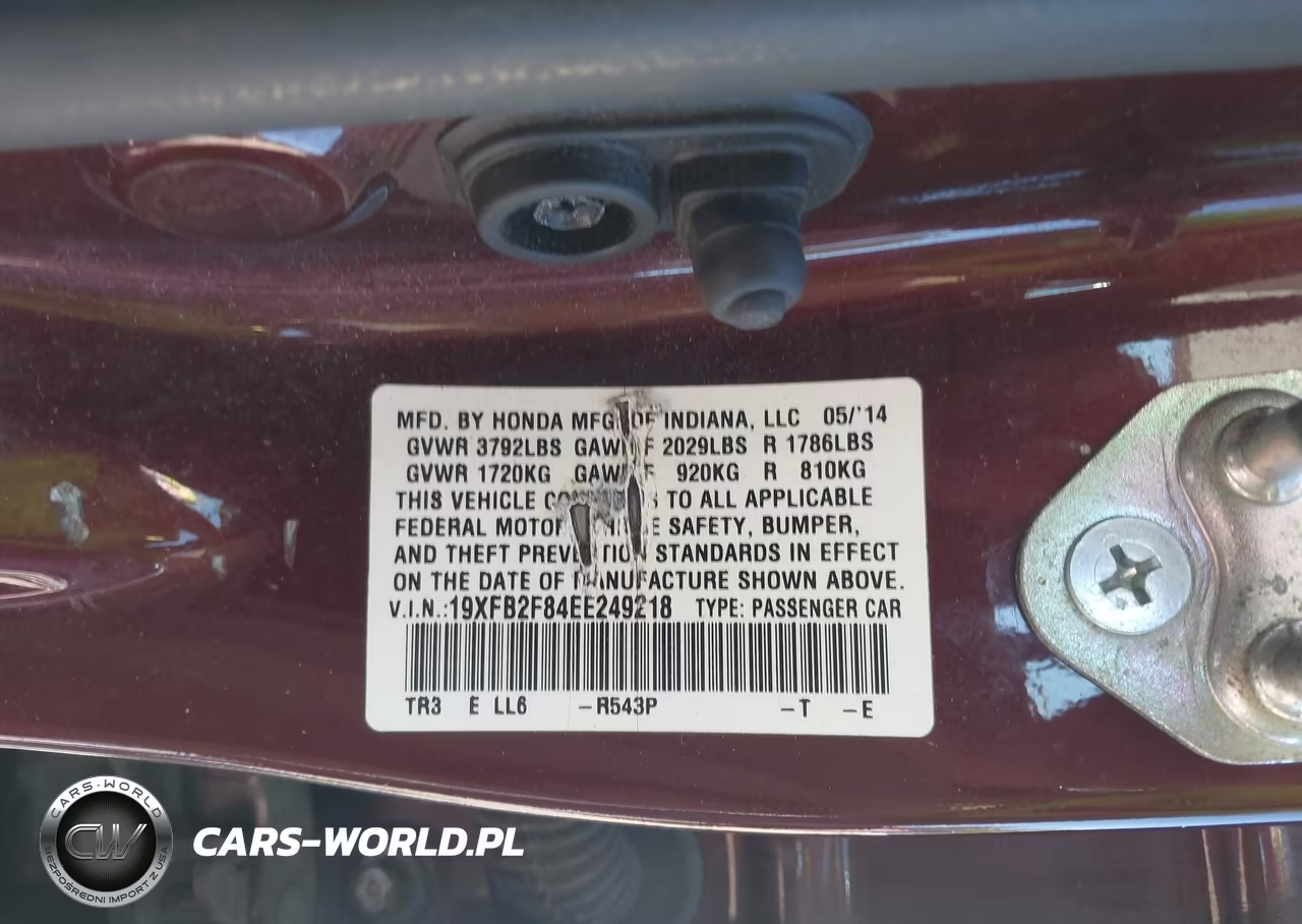 2014 Honda Civic Ex VIN:19XFB2F84EE249218 - 9