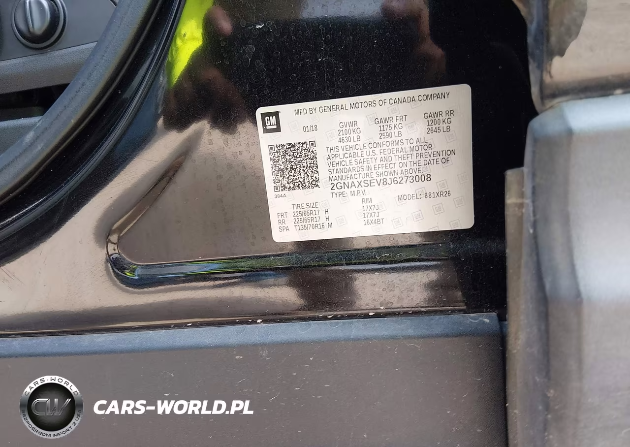 2018 Chevrolet Equinox Lt VIN:2GNAXSEV8J6273008 - 9