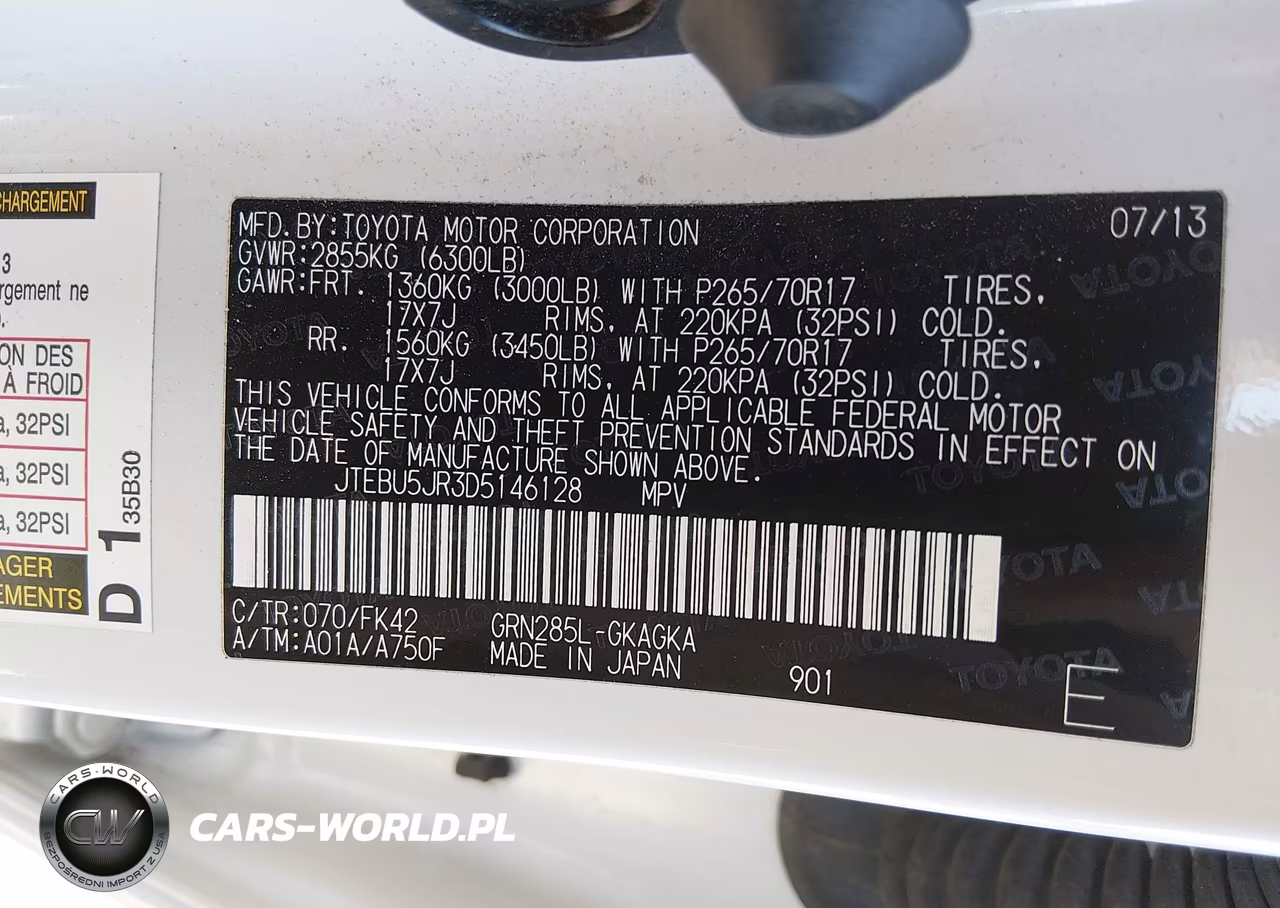 2013 Toyota 4Runner Sr5 VIN:JTEBU5JR3D5146128 - 9