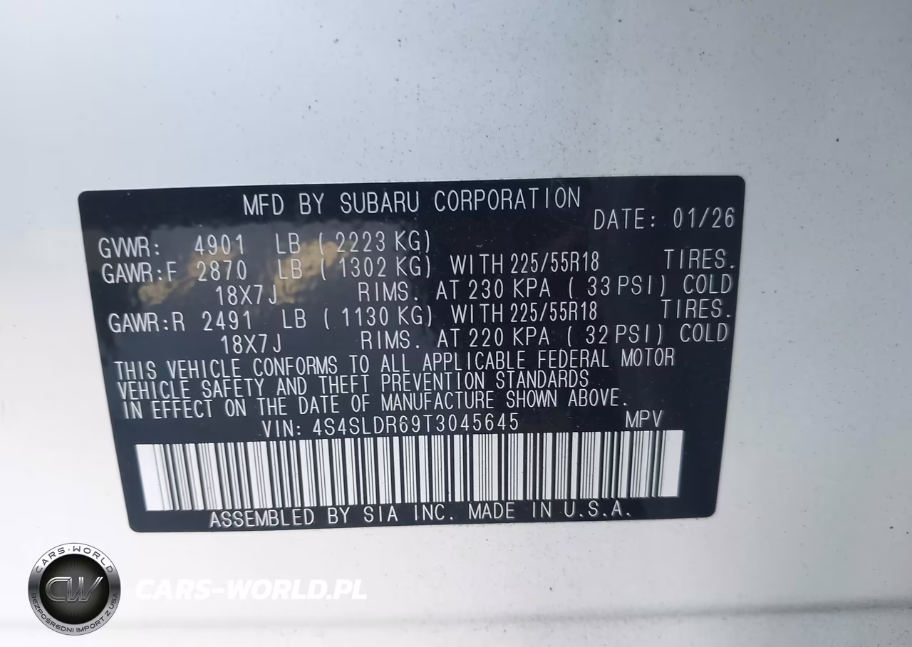 2026 Subaru Forester Limited VIN:4S4SLDR69T3045645 - 9