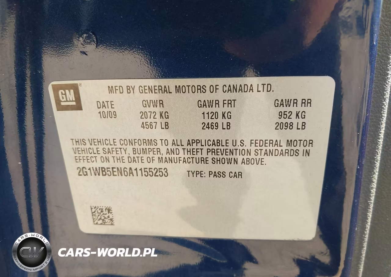 2010 Chevrolet Impala Lt VIN:2G1WB5EN6A1155253 - 9