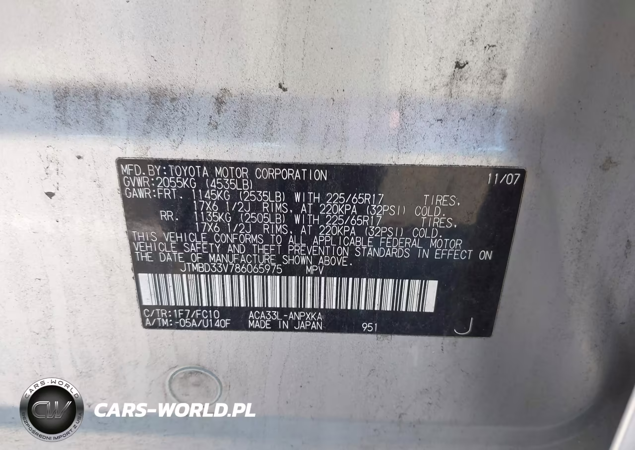 2008 Toyota Rav4 VIN:JTMBD33V786065975 - 9