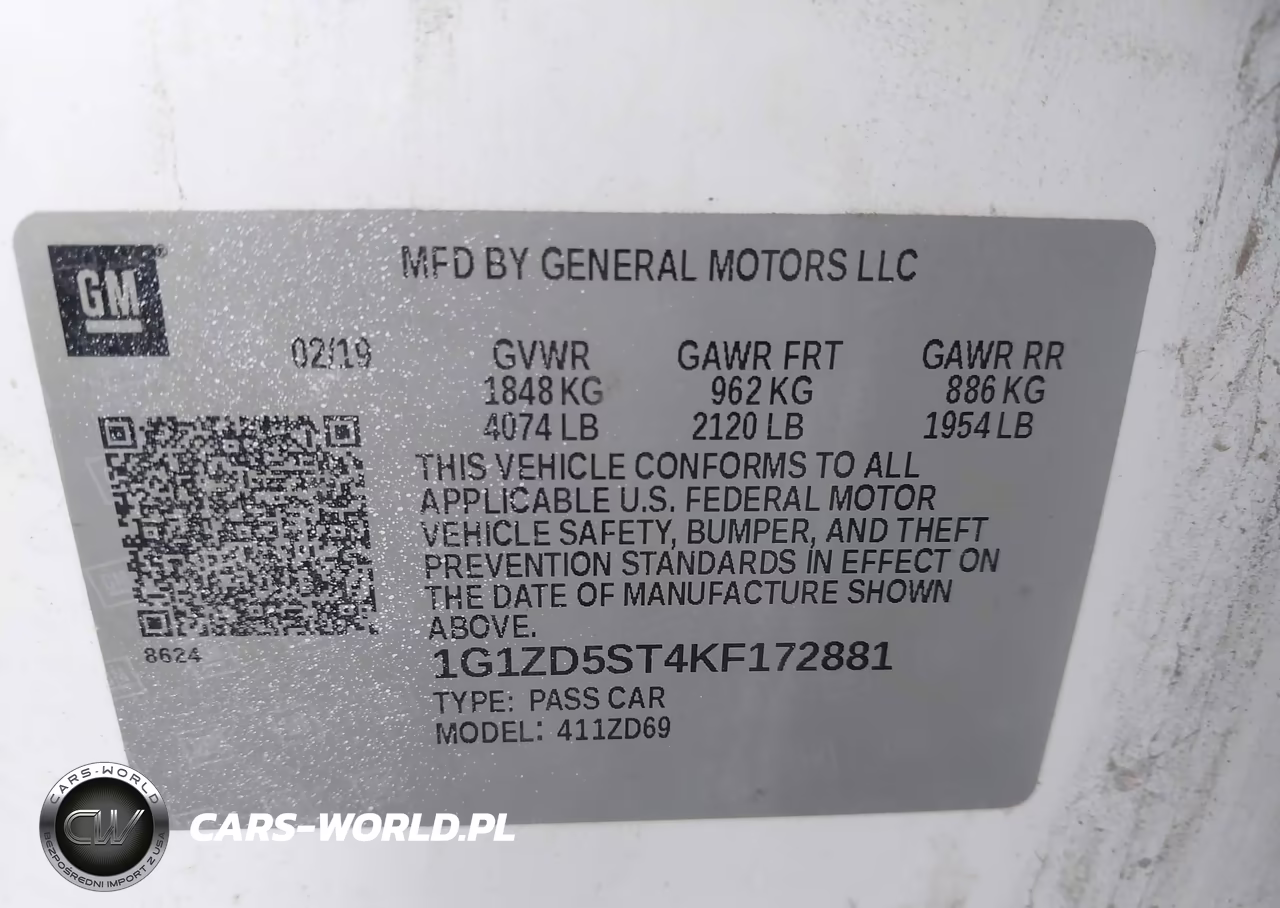 2019 Chevrolet Malibu Lt VIN:1G1ZD5ST4KF172881 - 9