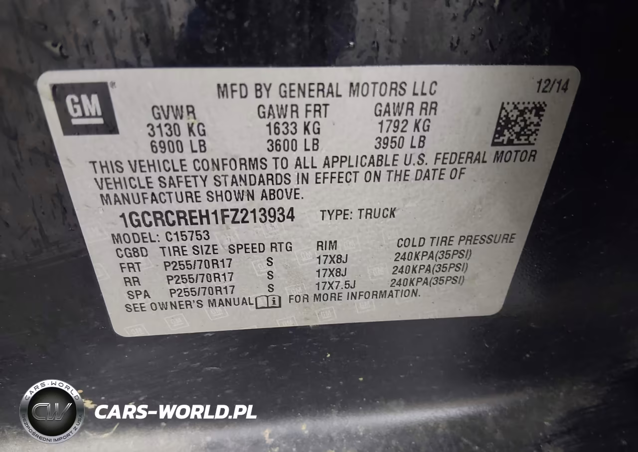 2015 Chevrolet Silverado 1500 1Lt VIN:1GCRCREH1FZ213934 - 9