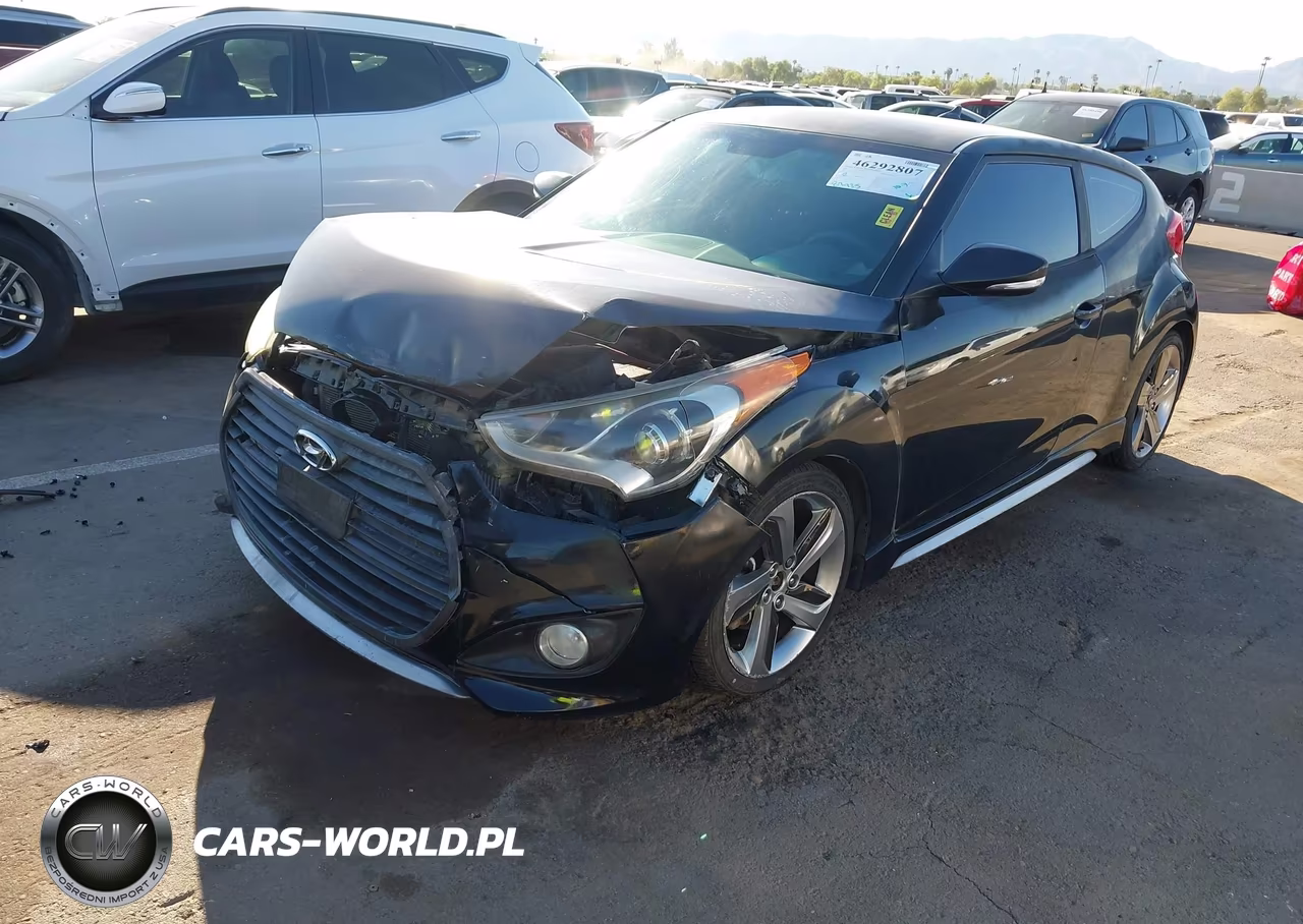 2013 Hyundai Veloster Turbo W-Black VIN:KMHTC6AEXDU134445 - 2