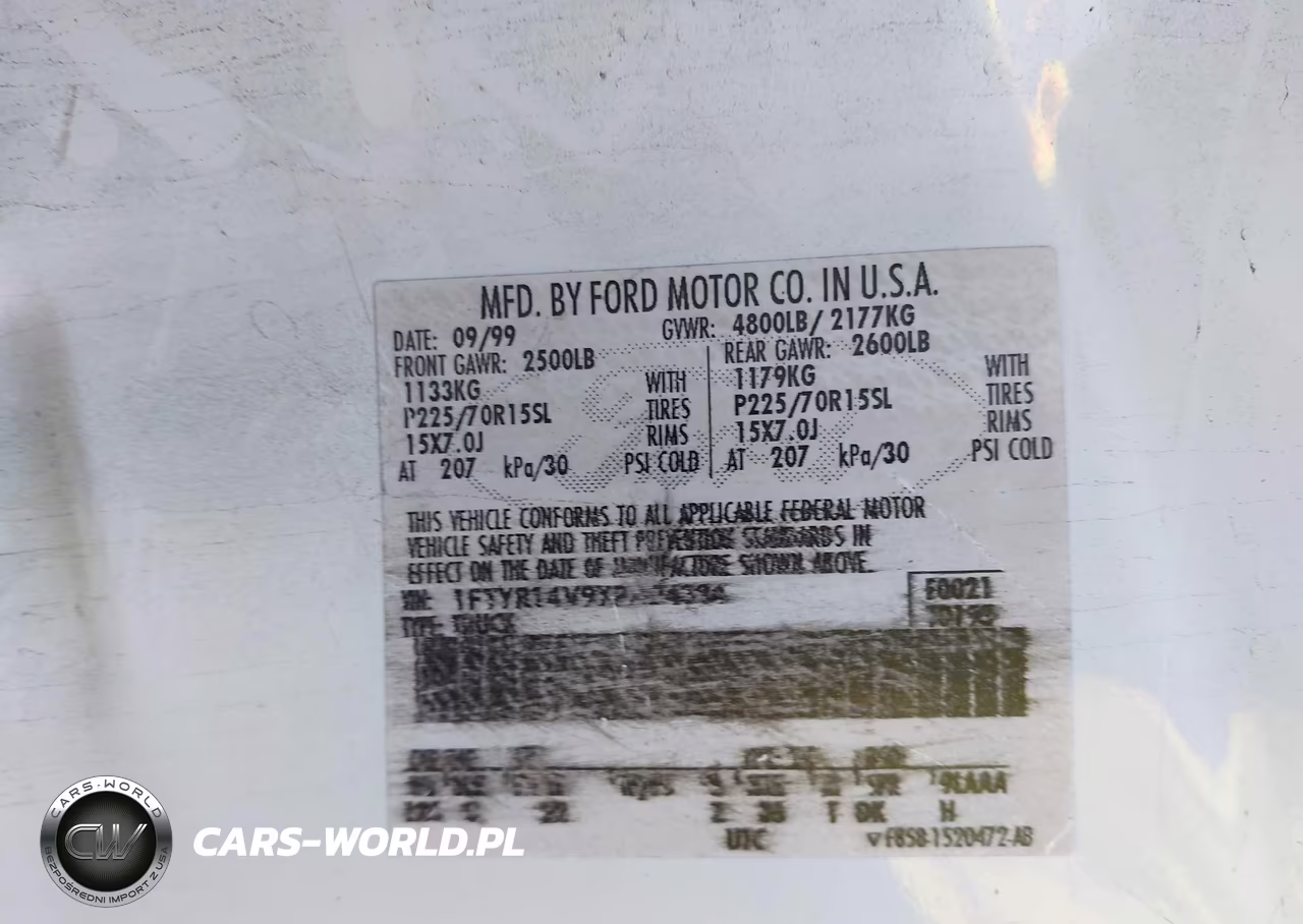 2000 Ford Ranger Xl-Xlt VIN:1FTYR14V9YPA24384 - 9
