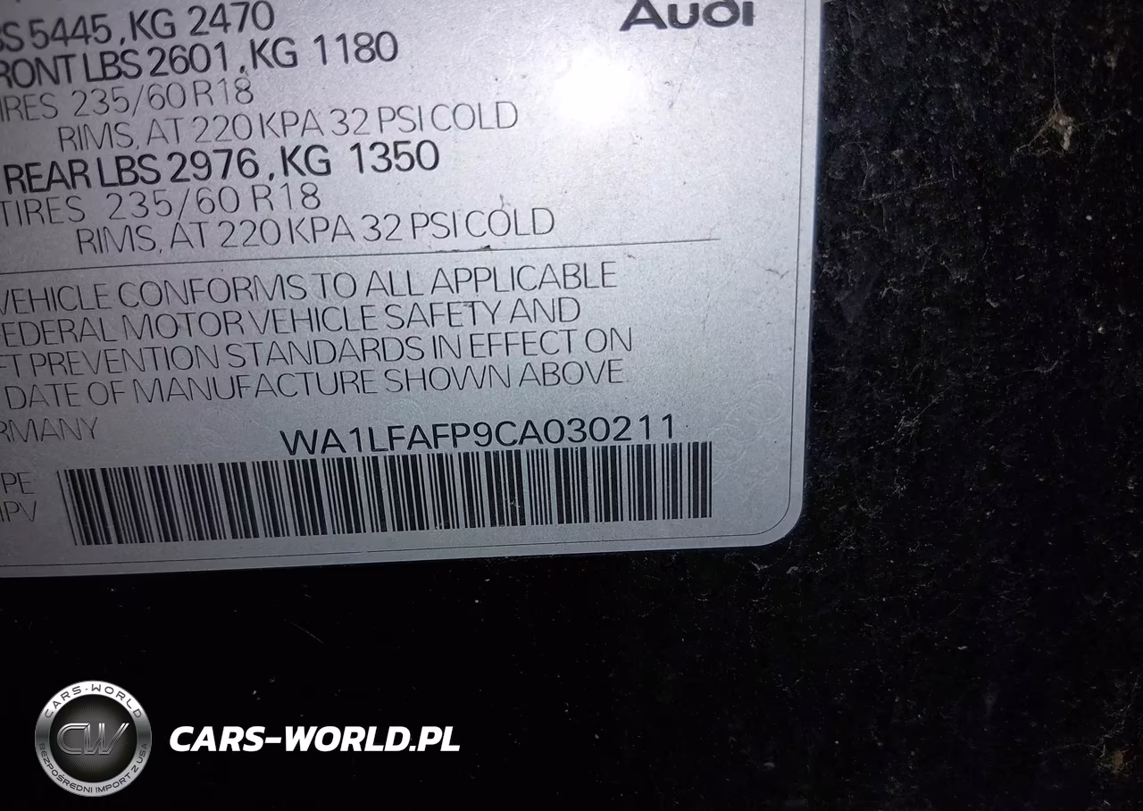 2012 Audi Q5 2.0T Premium VIN:WA1LFAFP9CA030211 - 9