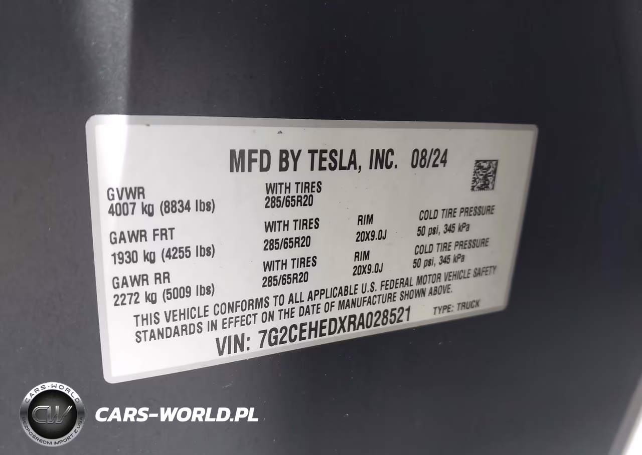 2024 Tesla Cybertruck VIN:7G2CEHEDXRA028521 - 9