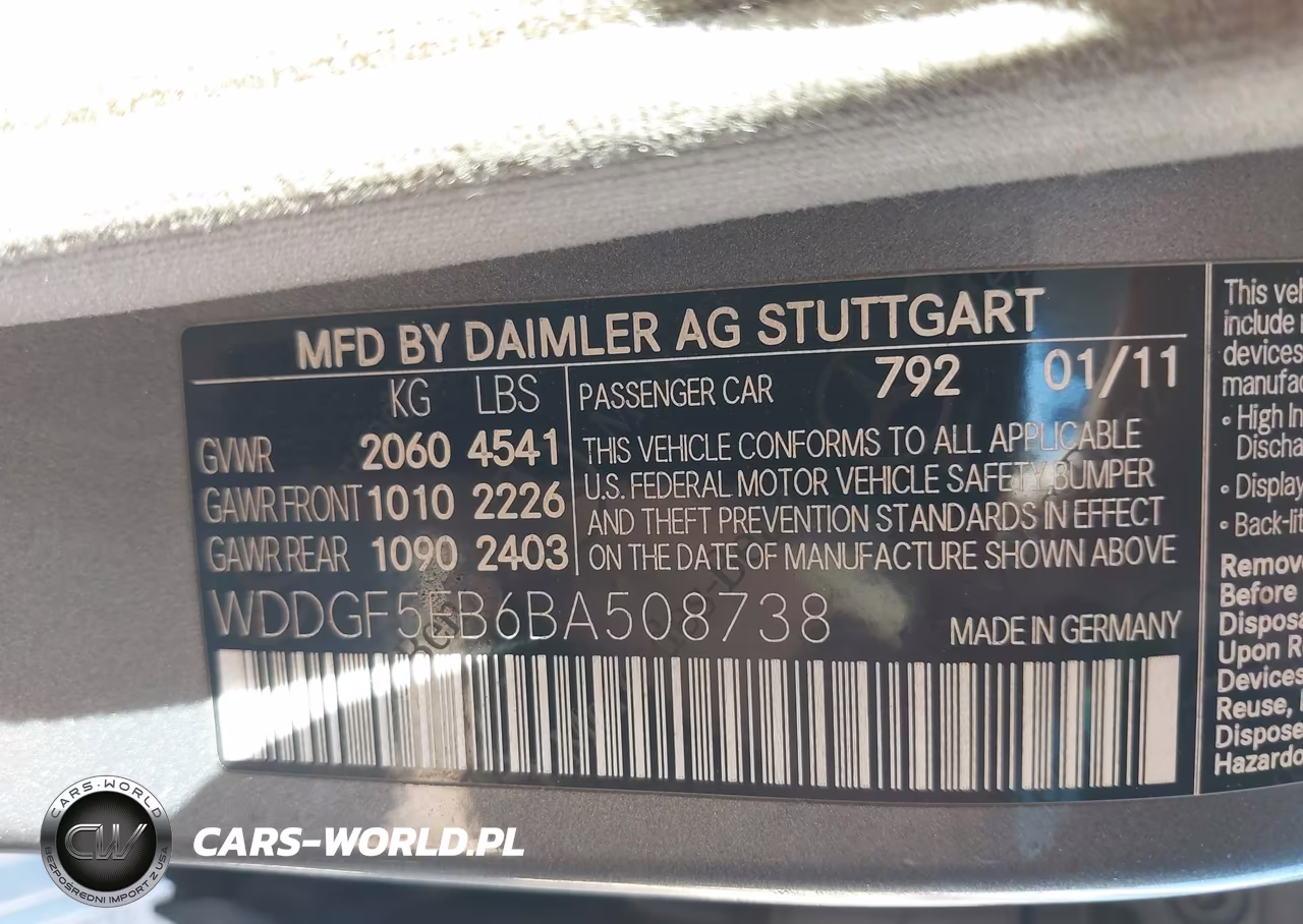 2011 Mercedes-Benz C 300 Luxury VIN:WDDGF5EB6BA508738 - 9